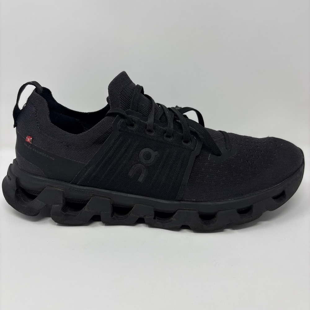 On Cloudswift 4 Mens Size 11.5 Triple Black Athletic Running Shoes Sneakers
